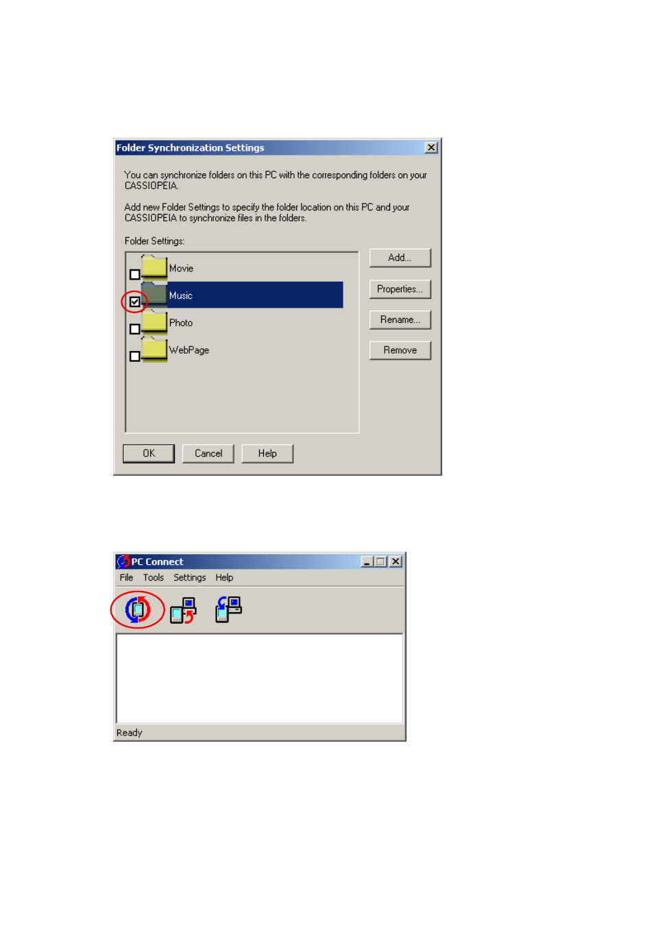 Casio BE-300 Listening to music on CASSIOPEIA User Manual | Page 8 / 10