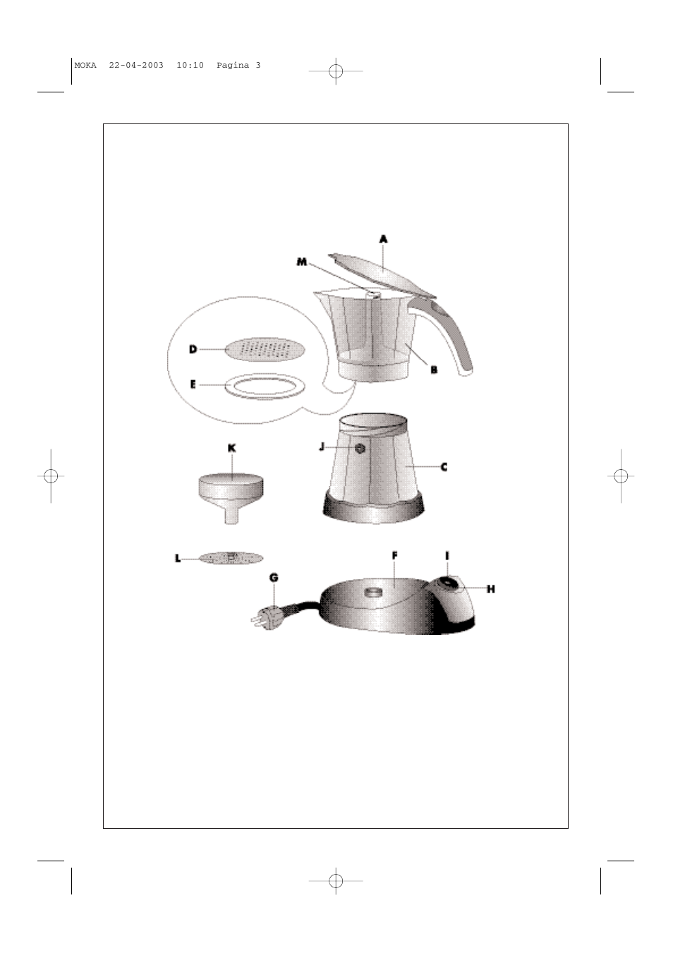 DeLonghi Electric Coffee Maker User Manual | Page 3 / 7