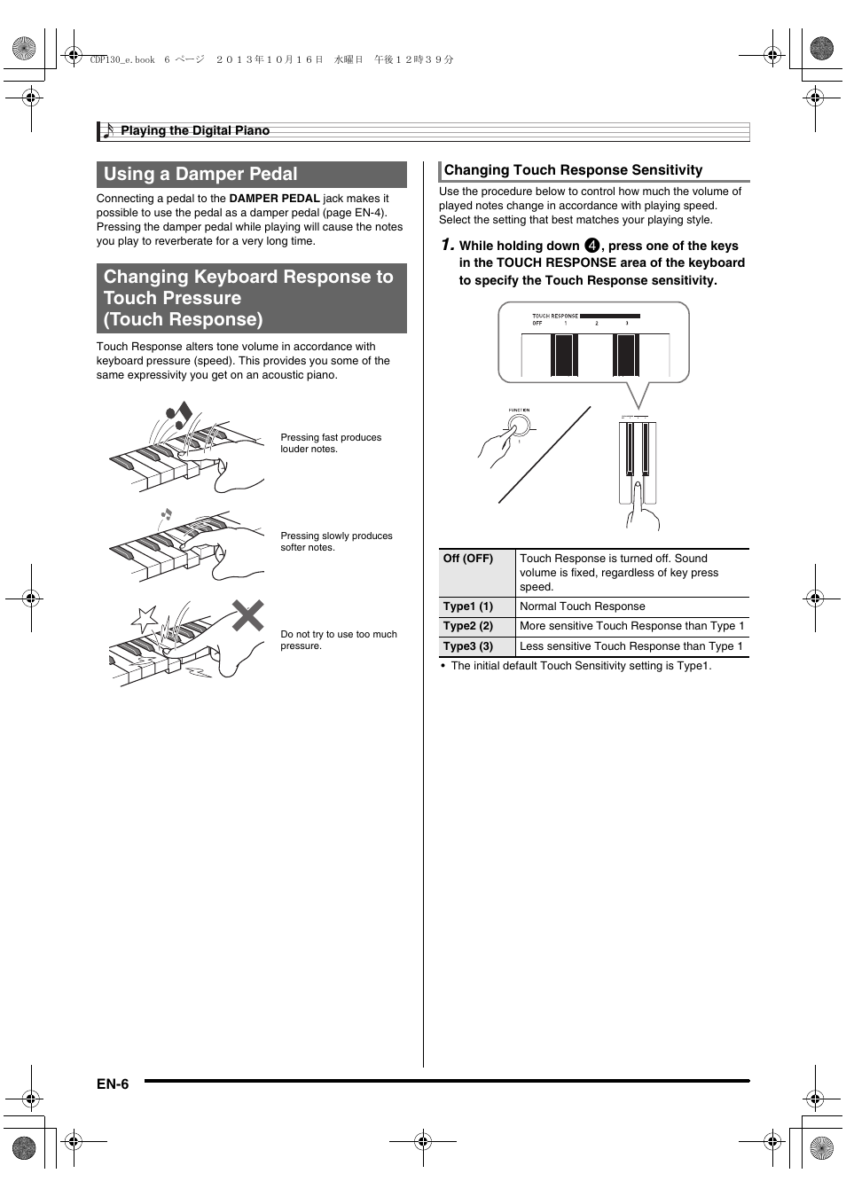 Casio CDP-130 User Manual | Page 8 / 20