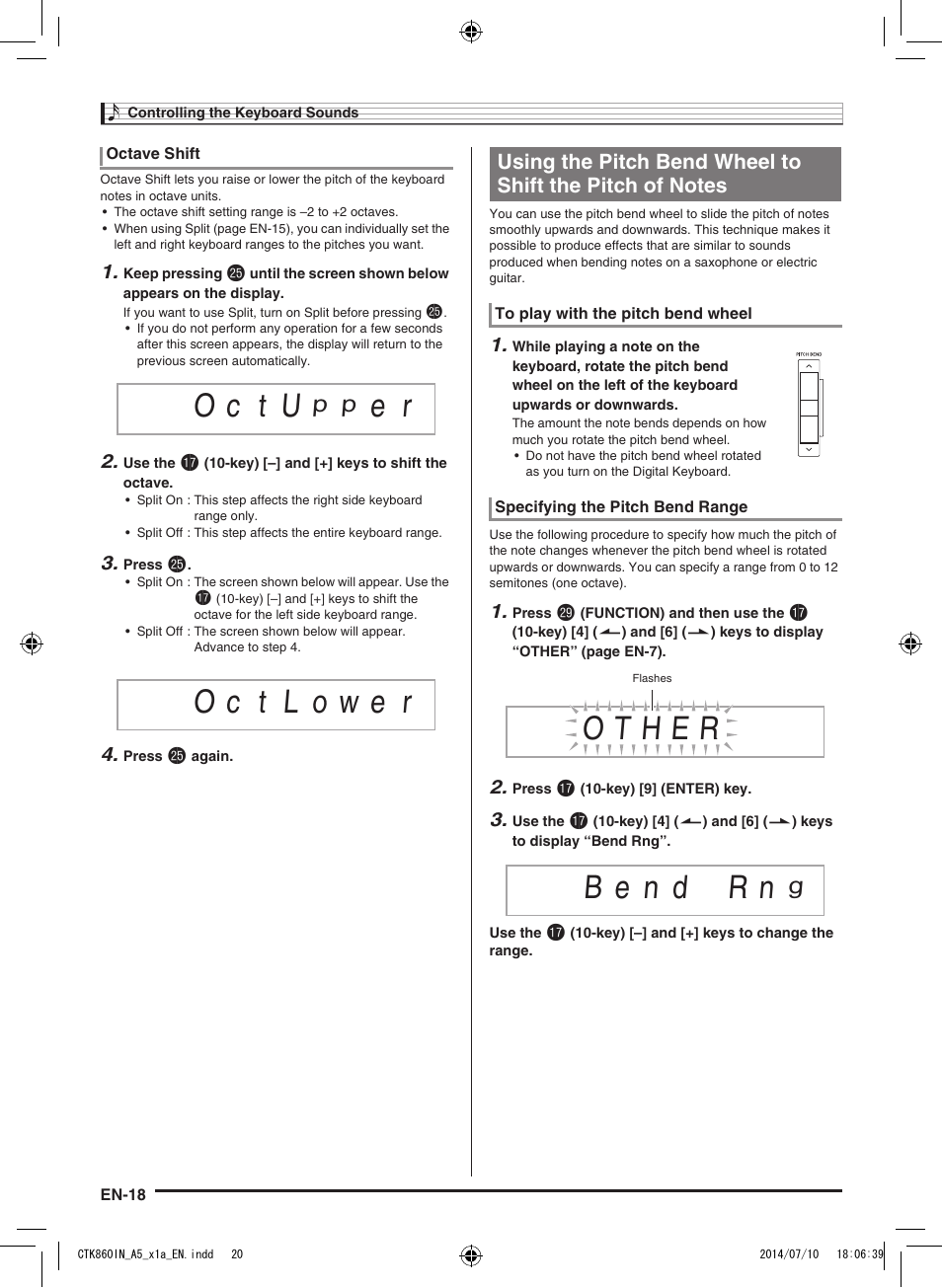 O c t u | Casio CTK-860IN User Manual | Page 19 / 82