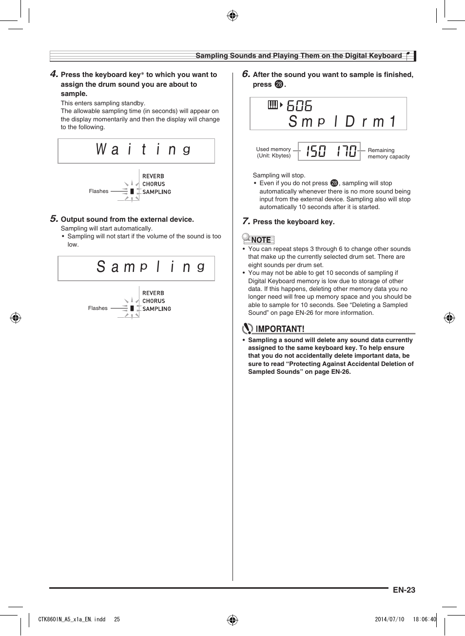 S a m, L i n | Casio CTK-860IN User Manual | Page 24 / 82
