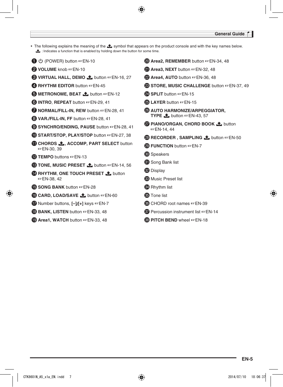 Casio CTK-860IN User Manual | Page 6 / 82