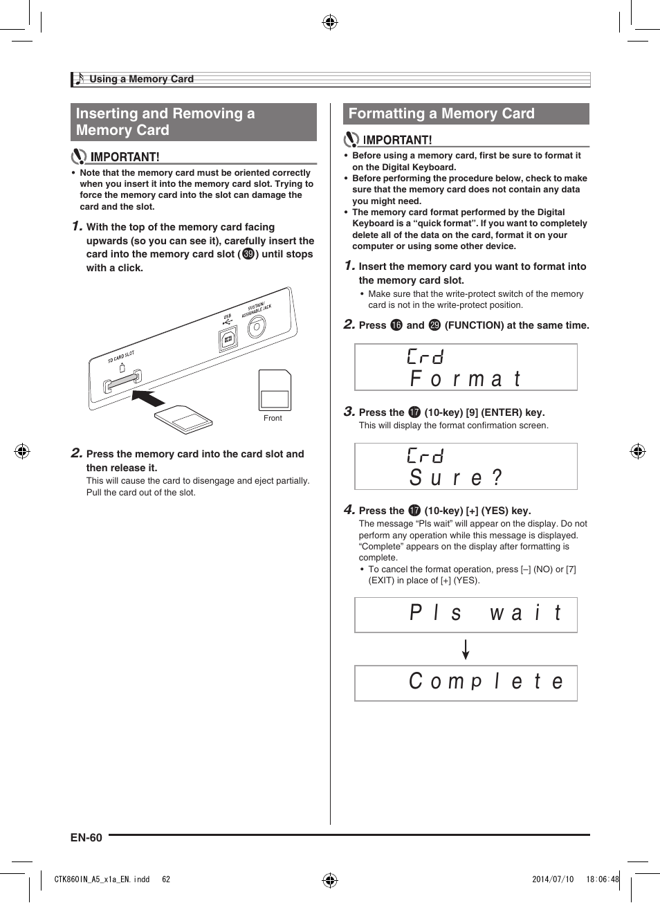 L e t e | Casio CTK-860IN User Manual | Page 61 / 82