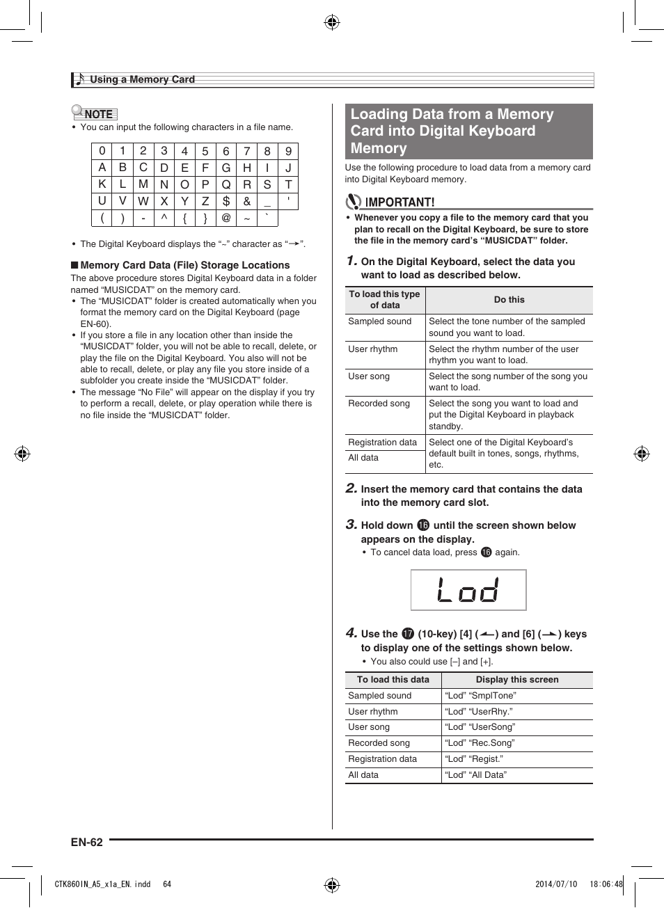 Casio CTK-860IN User Manual | Page 63 / 82