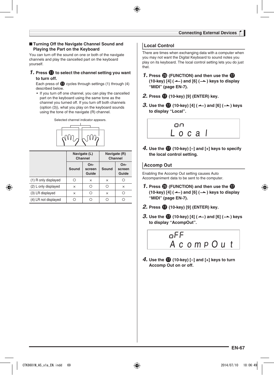 O u t | Casio CTK-860IN User Manual | Page 68 / 82