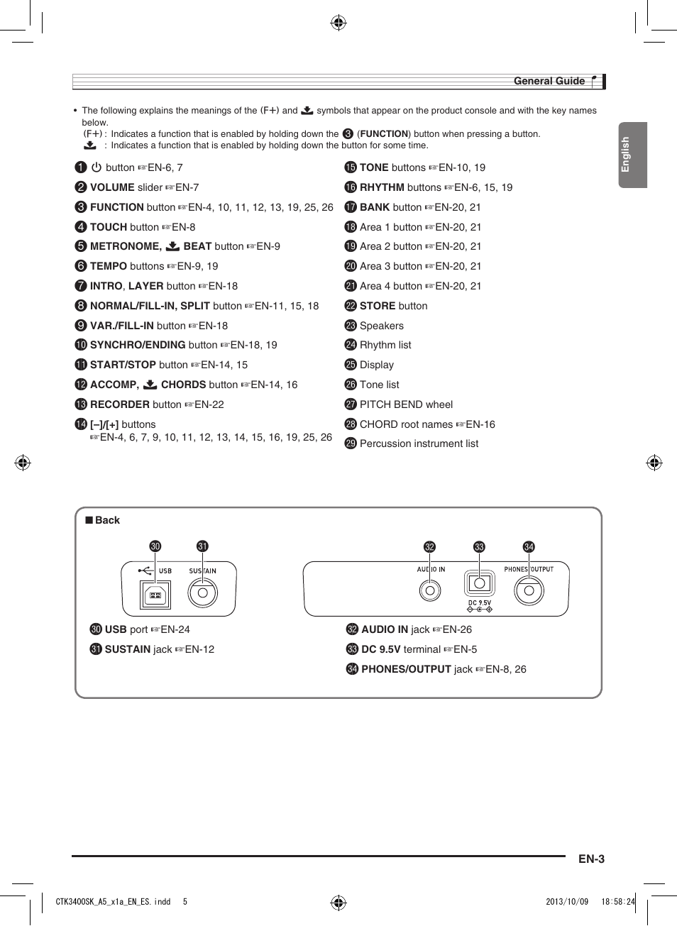 Dk dl dm dn do dk | Casio CTK-3400 User Manual | Page 5 / 37