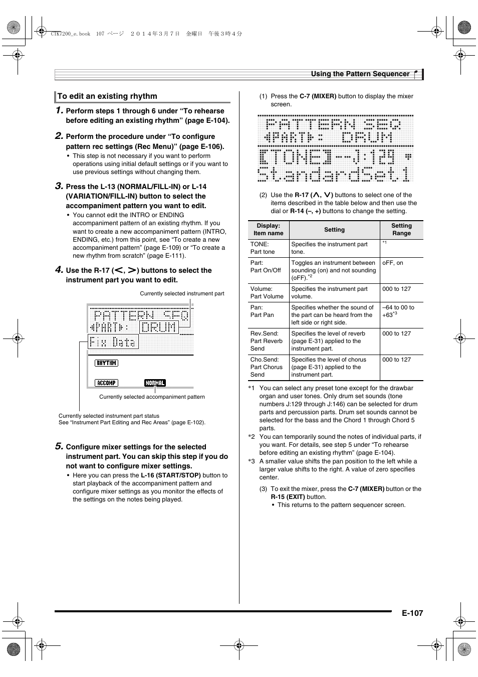 E-107 | Casio CTK-7200 User Manual | Page 109 / 169