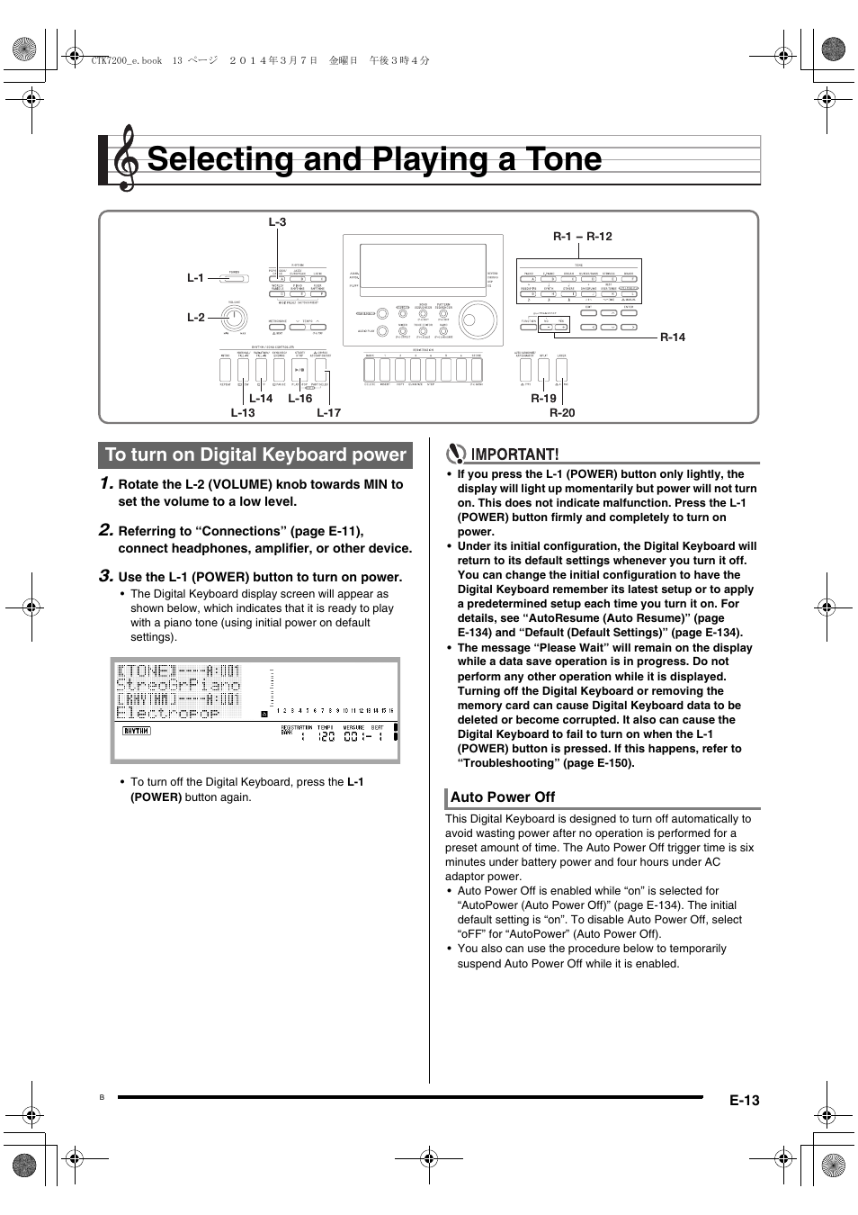 Selecting and playing a tone | Casio CTK-7200 User Manual | Page 15 / 169