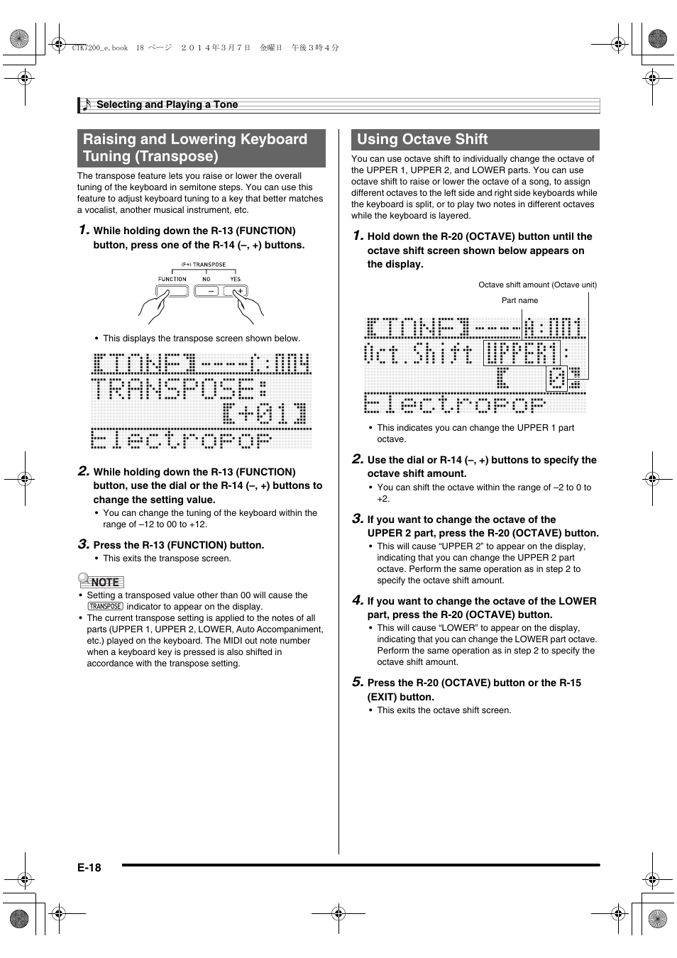 Casio CTK-7200 User Manual | Page 20 / 169