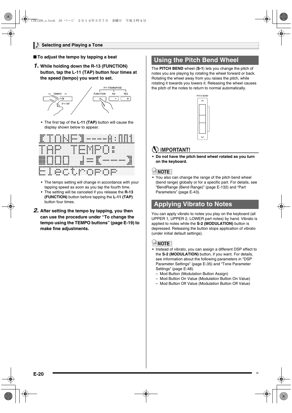 Casio CTK-7200 User Manual | Page 22 / 169