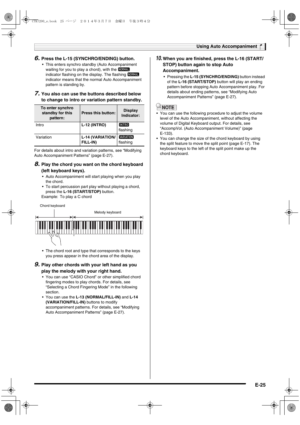 Casio CTK-7200 User Manual | Page 27 / 169