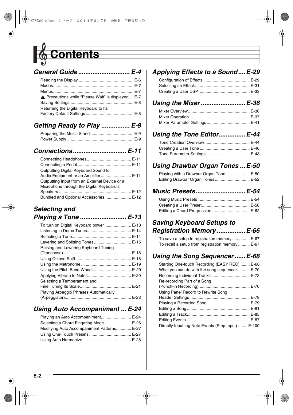 Casio CTK-7200 User Manual | Page 4 / 169