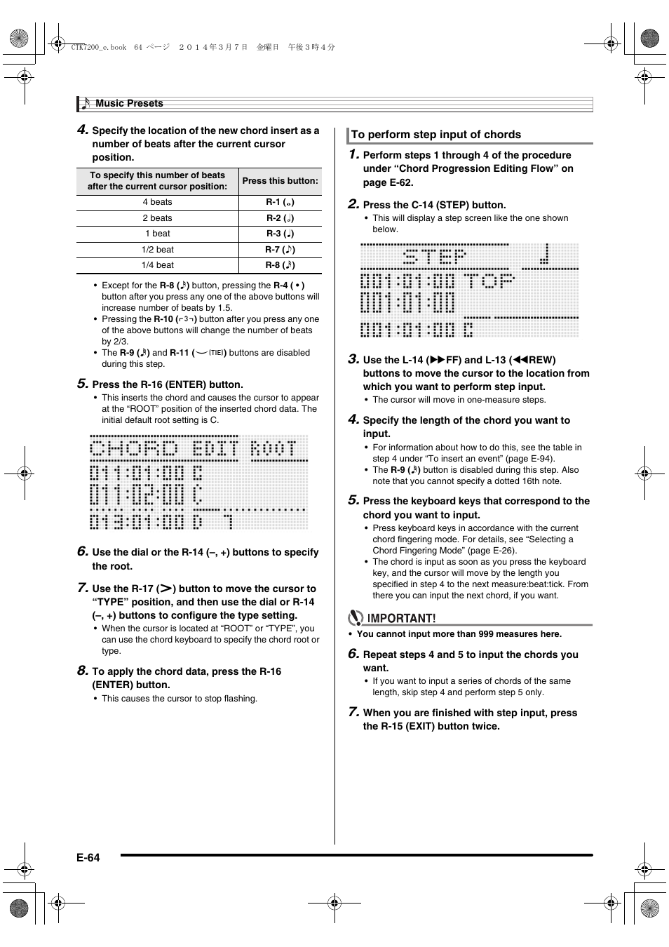 Casio CTK-7200 User Manual | Page 66 / 169