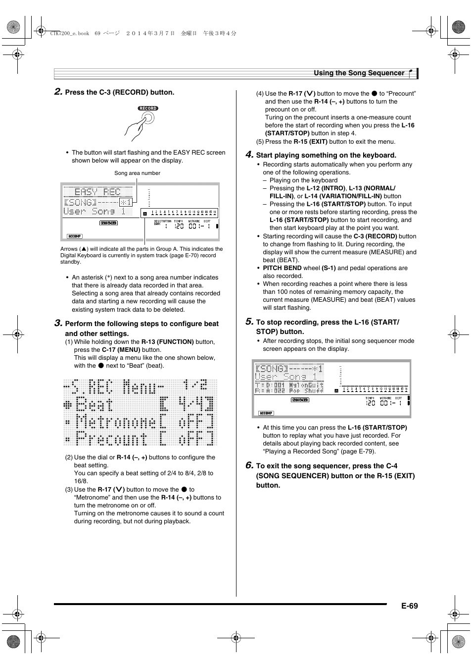 Casio CTK-7200 User Manual | Page 71 / 169