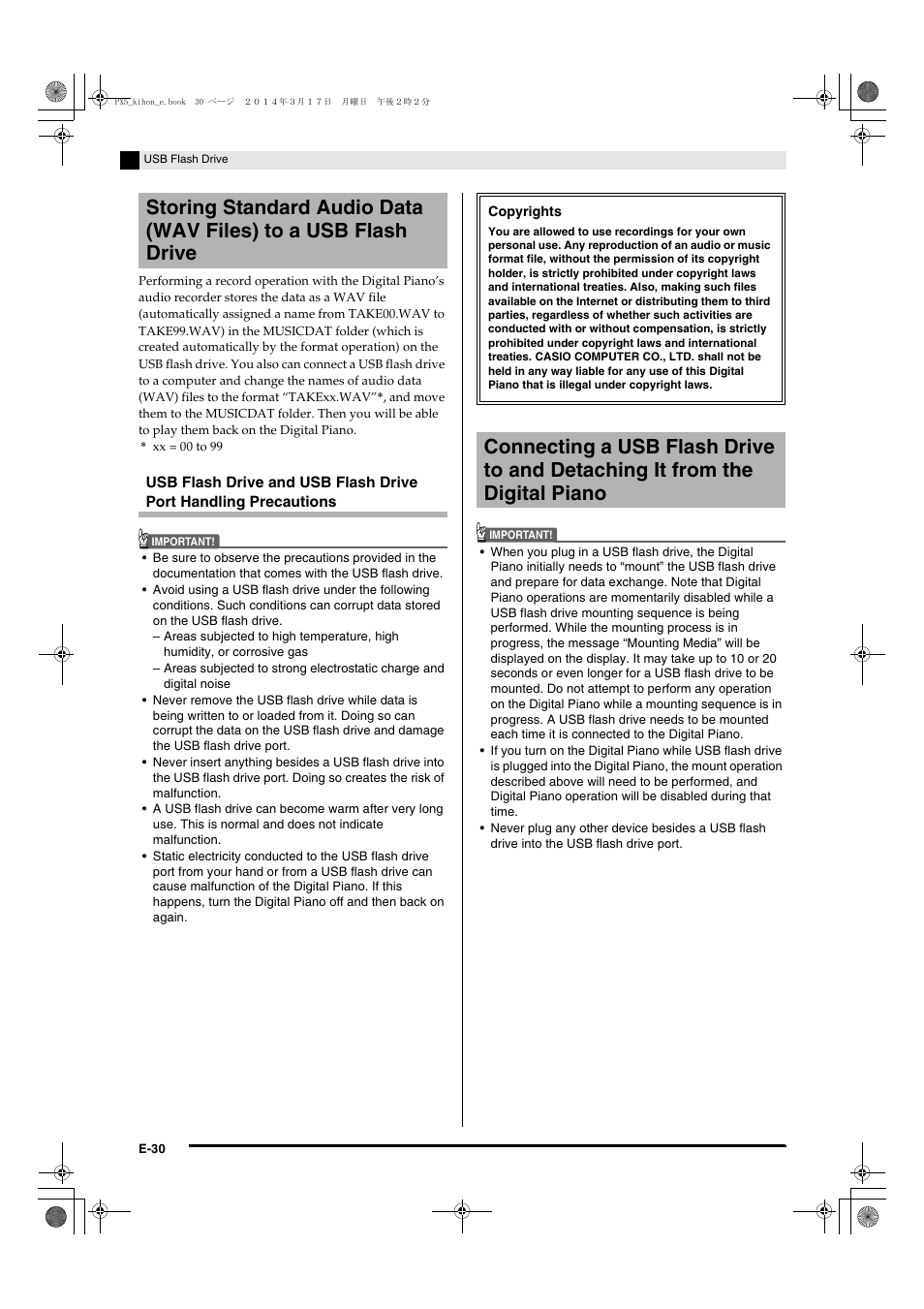 Casio PX-5S User Manual | Page 32 / 44