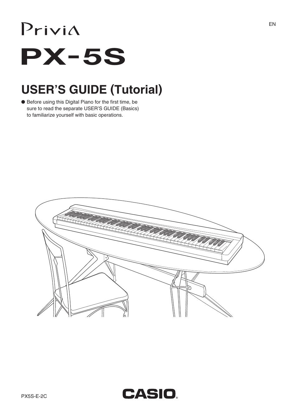 Casio PX-5S Tutorial User Manual | 55 pages