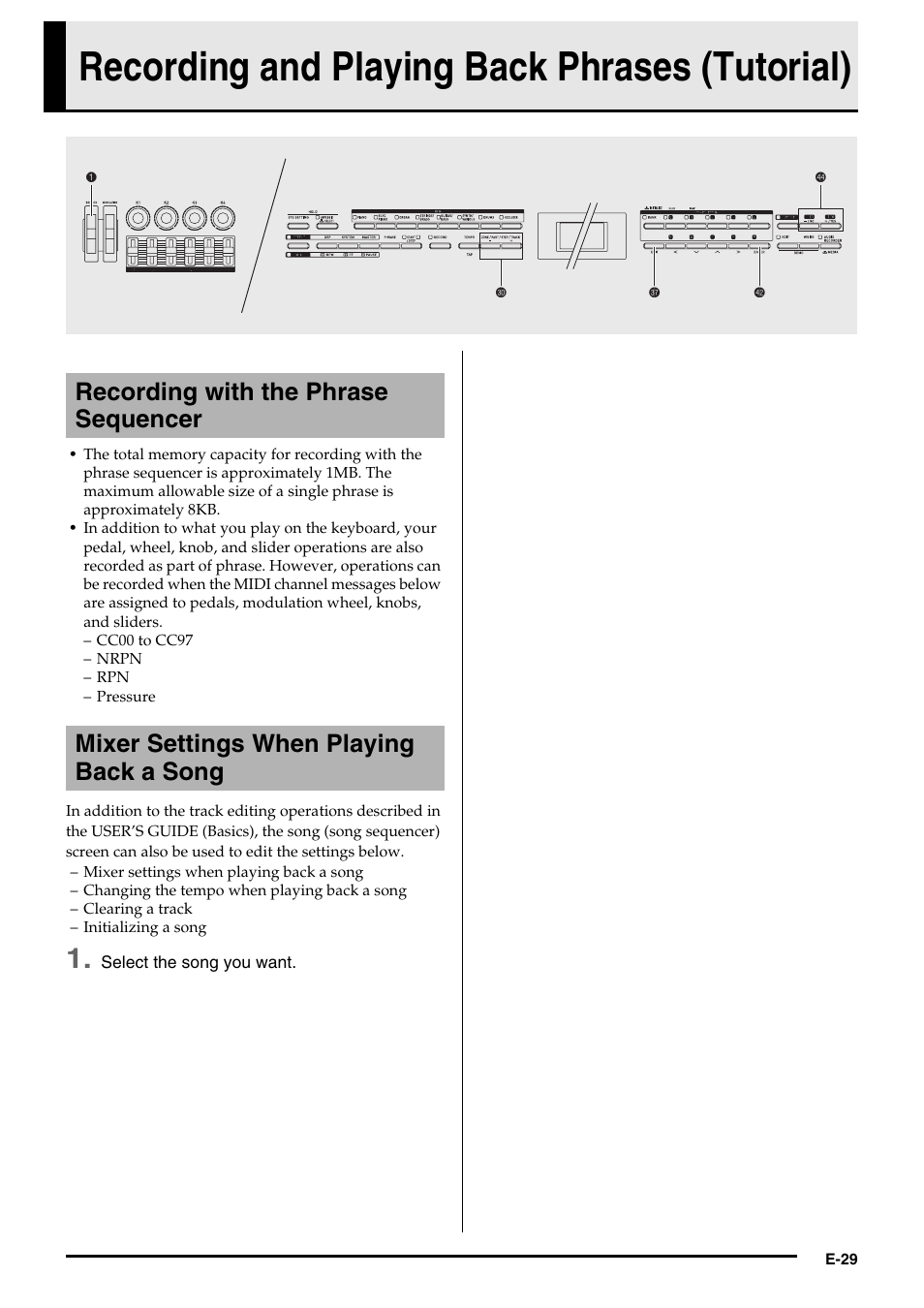 Recording and playing back phrases (tutorial) | Casio PX-5S Tutorial User Manual | Page 30 / 55