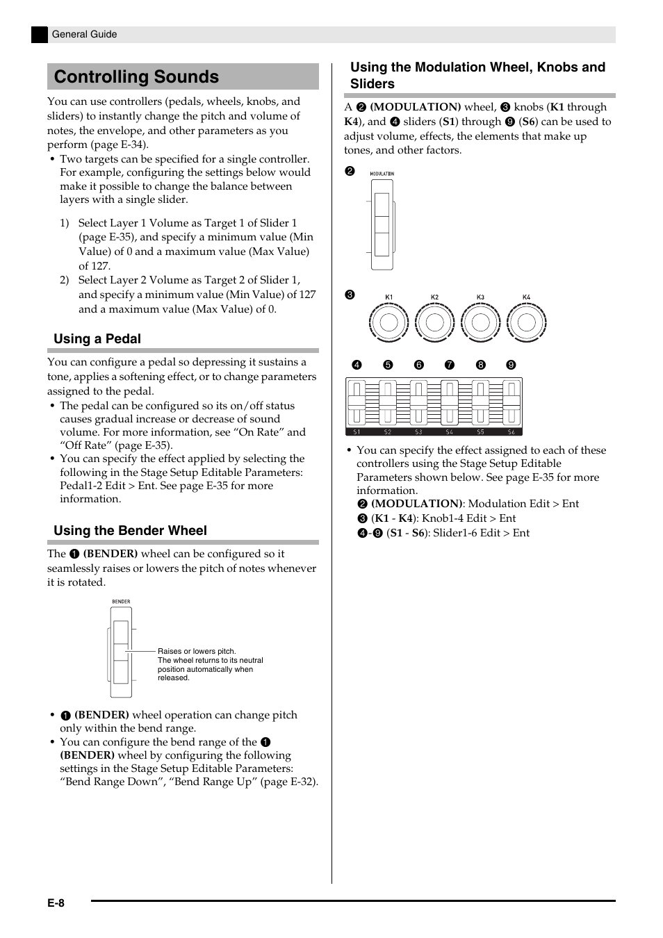 Controlling sounds | Casio PX-5S Tutorial User Manual | Page 9 / 55