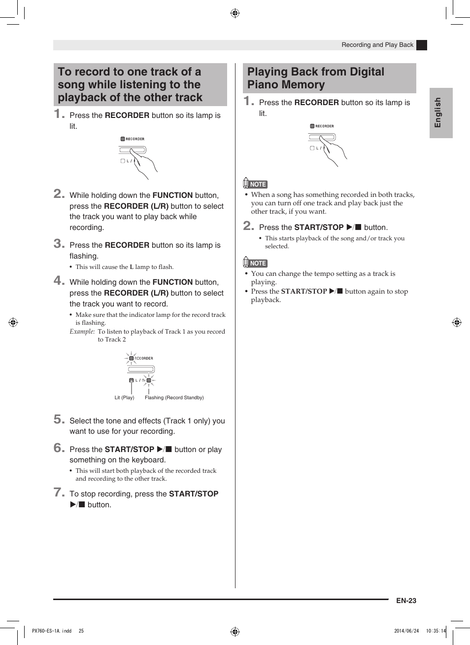 Casio PX-760 User Manual | Page 25 / 50