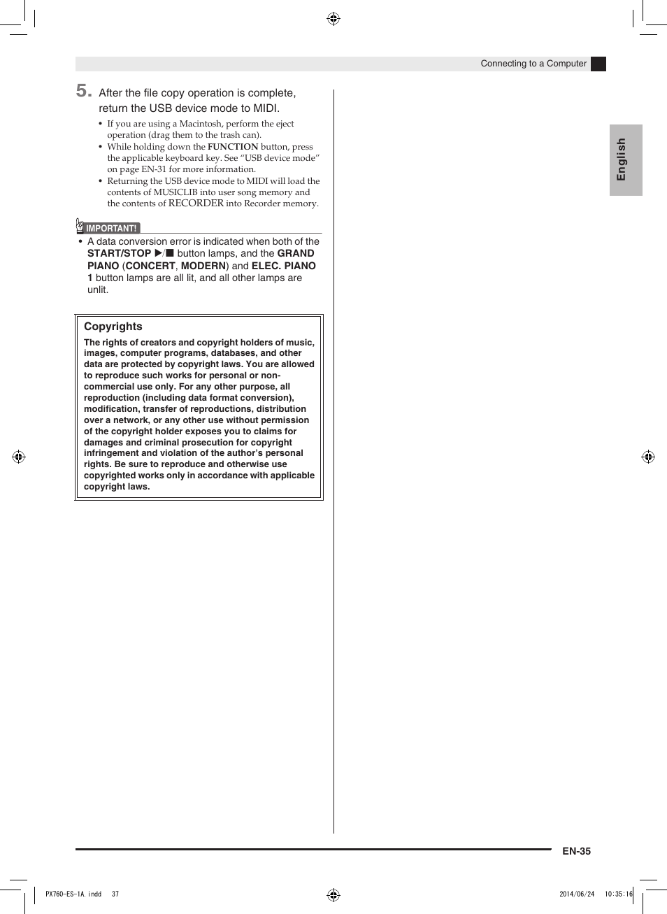 Casio PX-760 User Manual | Page 37 / 50