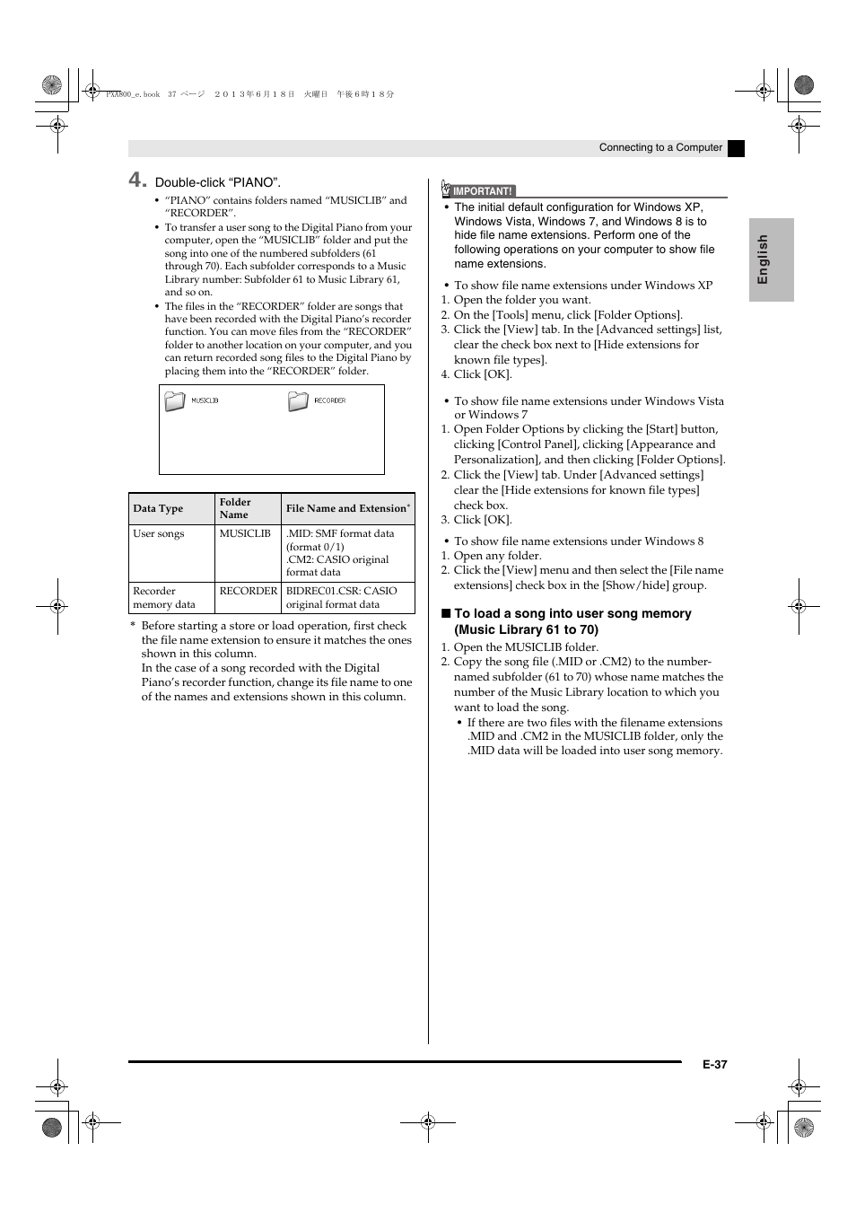 Casio PX-A800BN User Manual | Page 39 / 56