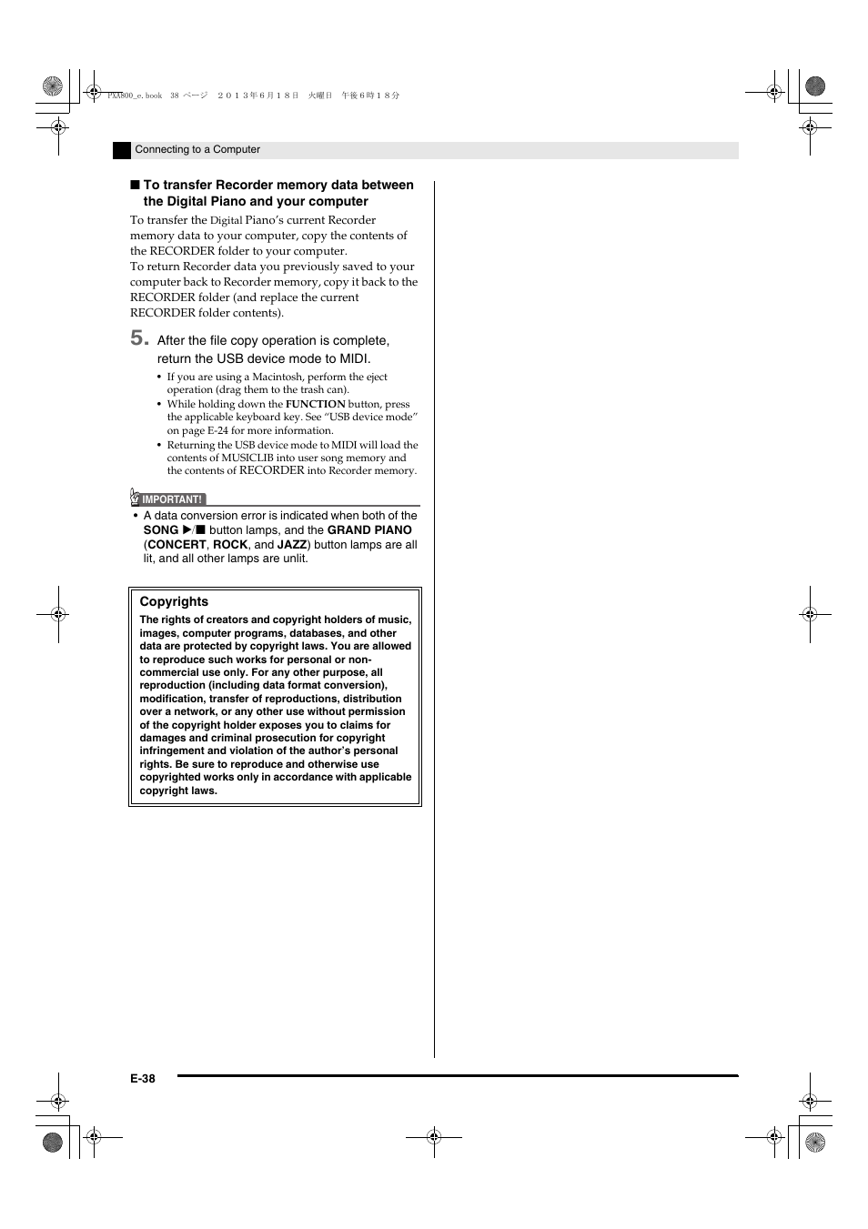 Casio PX-A800BN User Manual | Page 40 / 56