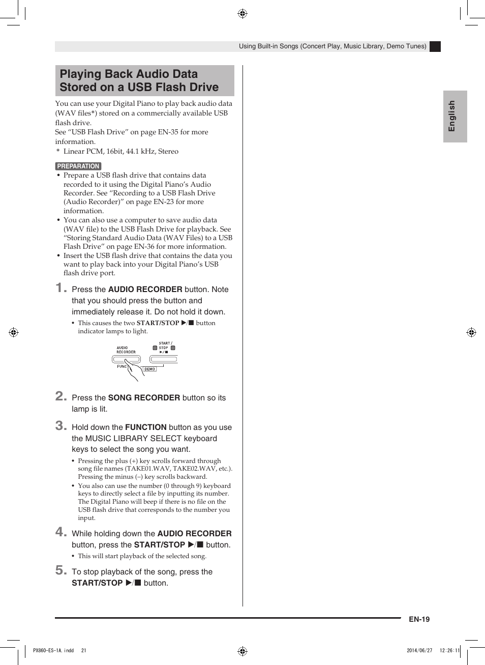 Casio PX-860 User Manual | Page 20 / 67