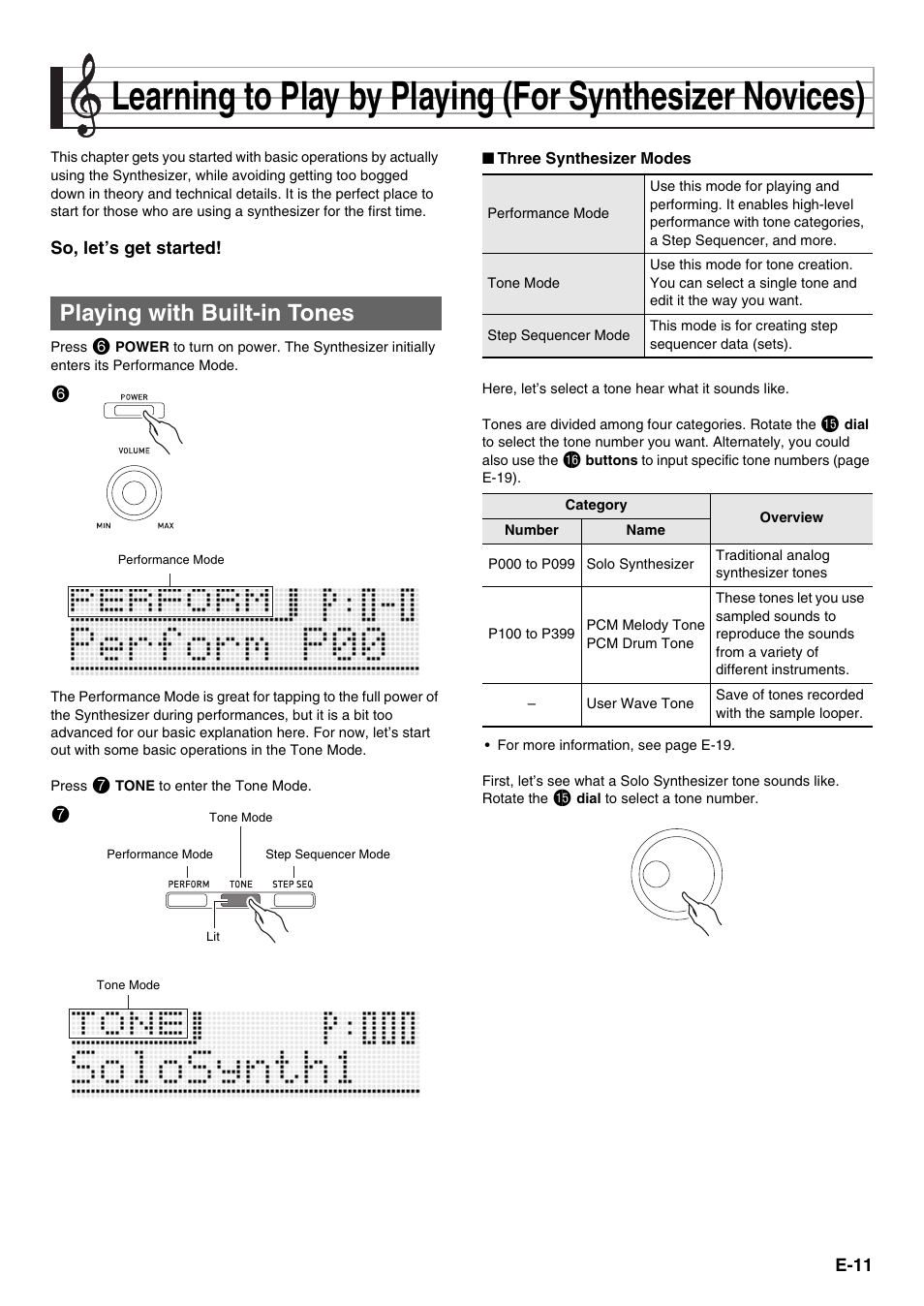 Playing with built-in tones 6 7 | Casio XW-G1 User Manual | Page 13 / 108