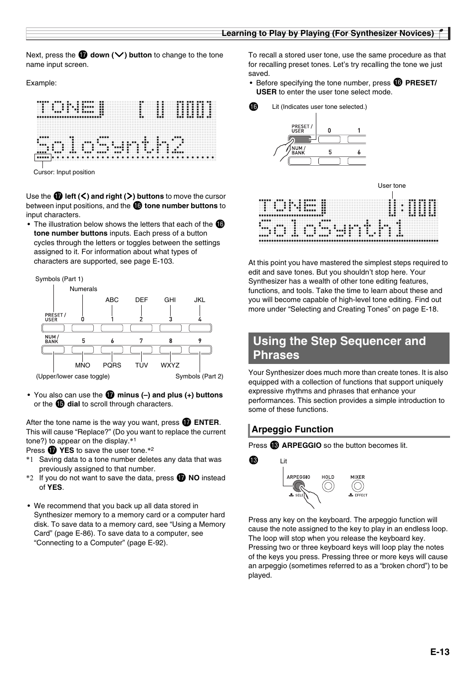 Bq using the step sequencer and phrases | Casio XW-G1 User Manual | Page 15 / 108