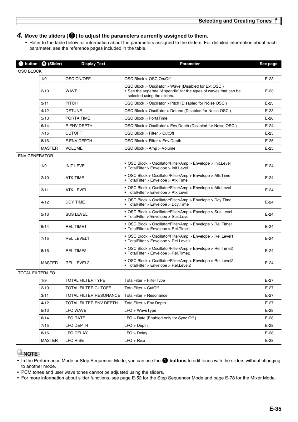 E-35 | Casio XW-G1 User Manual | Page 37 / 108