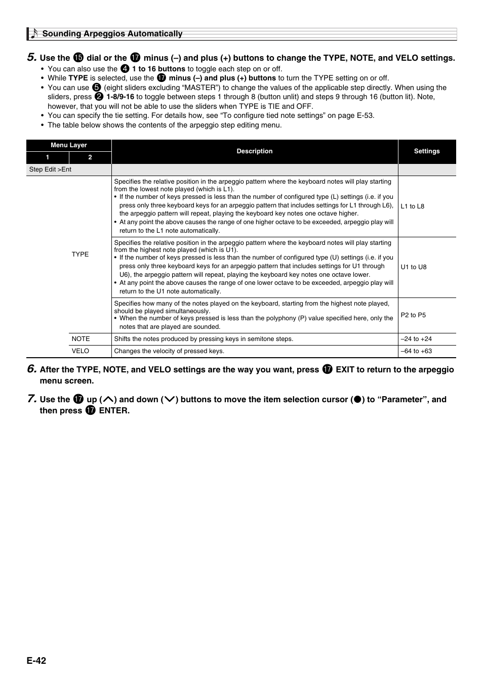 Casio XW-G1 User Manual | Page 44 / 108
