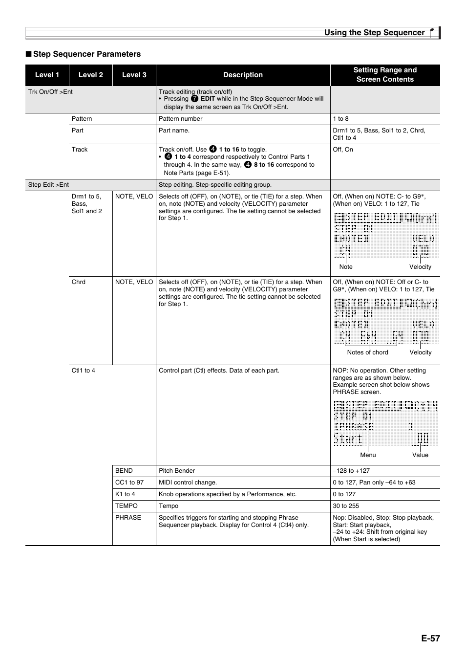 E-57 | Casio XW-G1 User Manual | Page 59 / 108