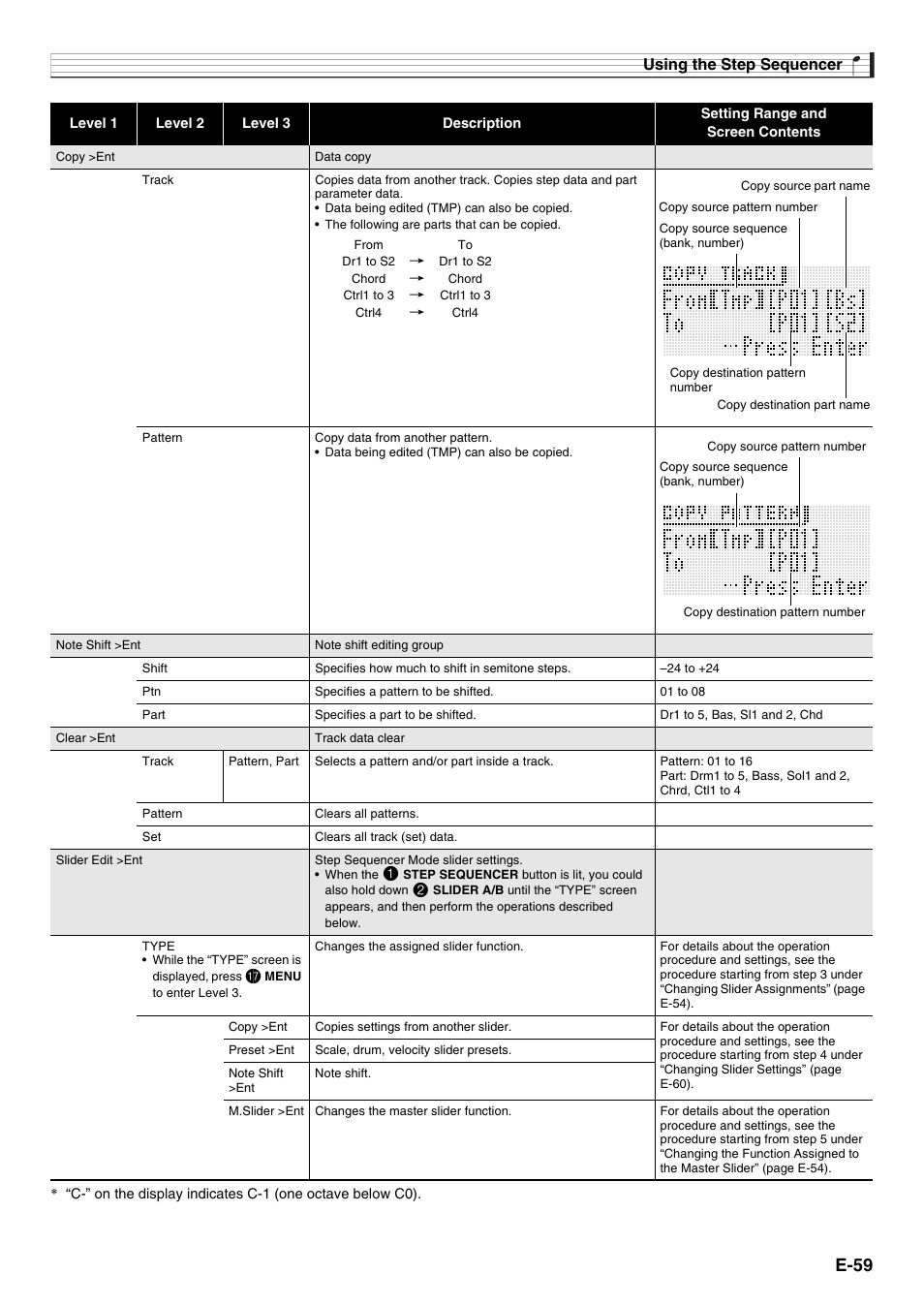 E-59 | Casio XW-G1 User Manual | Page 61 / 108