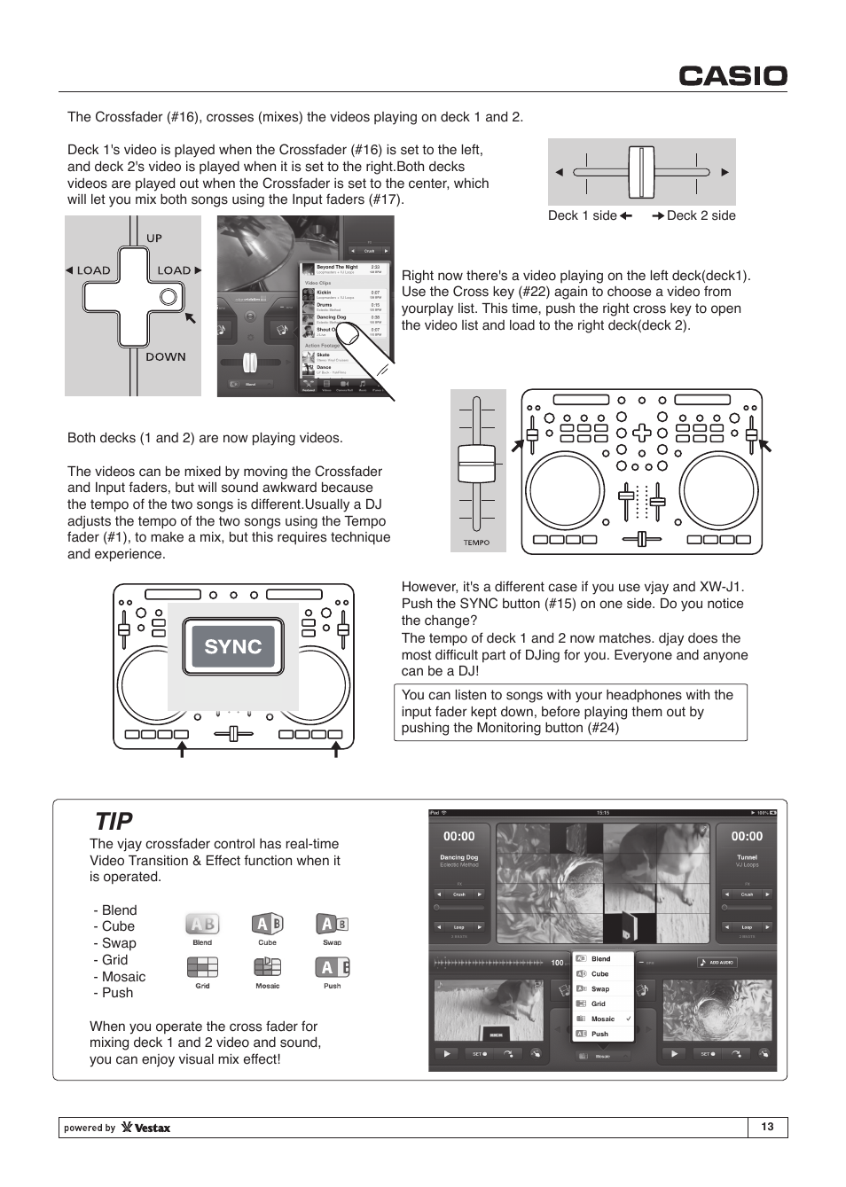 Casio XW-J1 User Manual | Page 13 / 20
