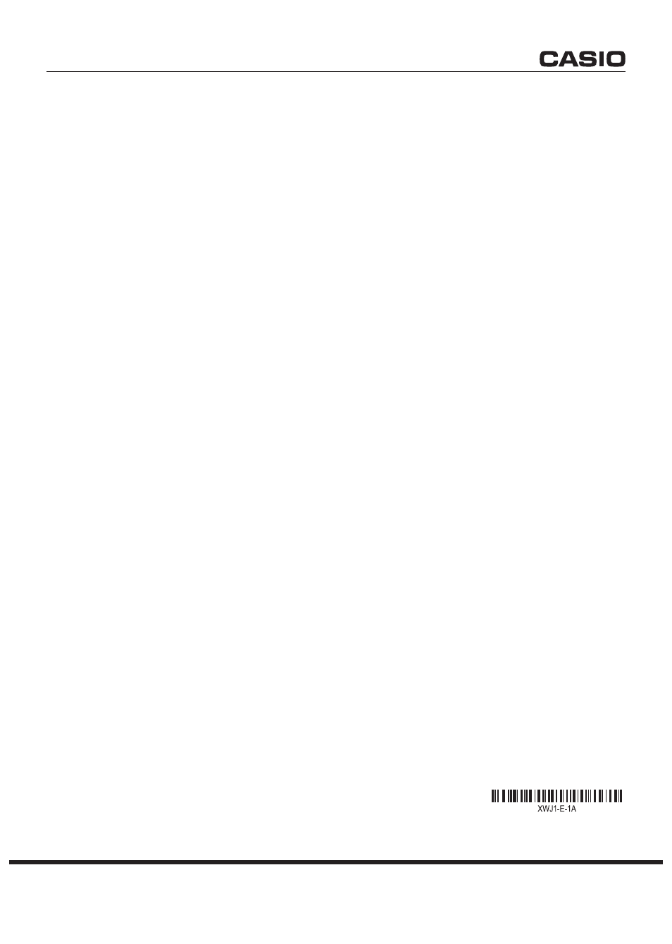 Casio XW-J1 User Manual | Page 20 / 20