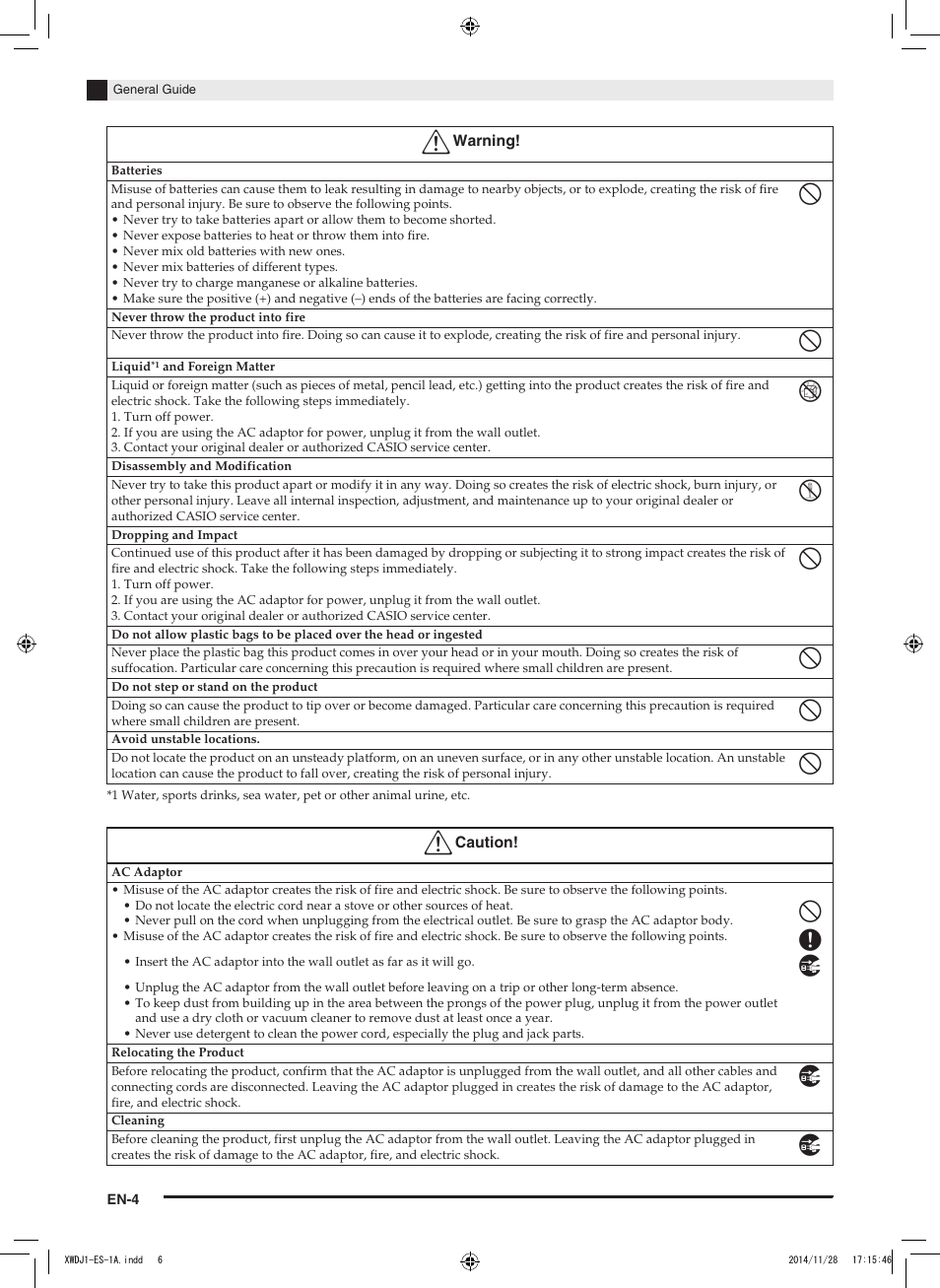 Casio XW-DJ1 User Manual | Page 6 / 23