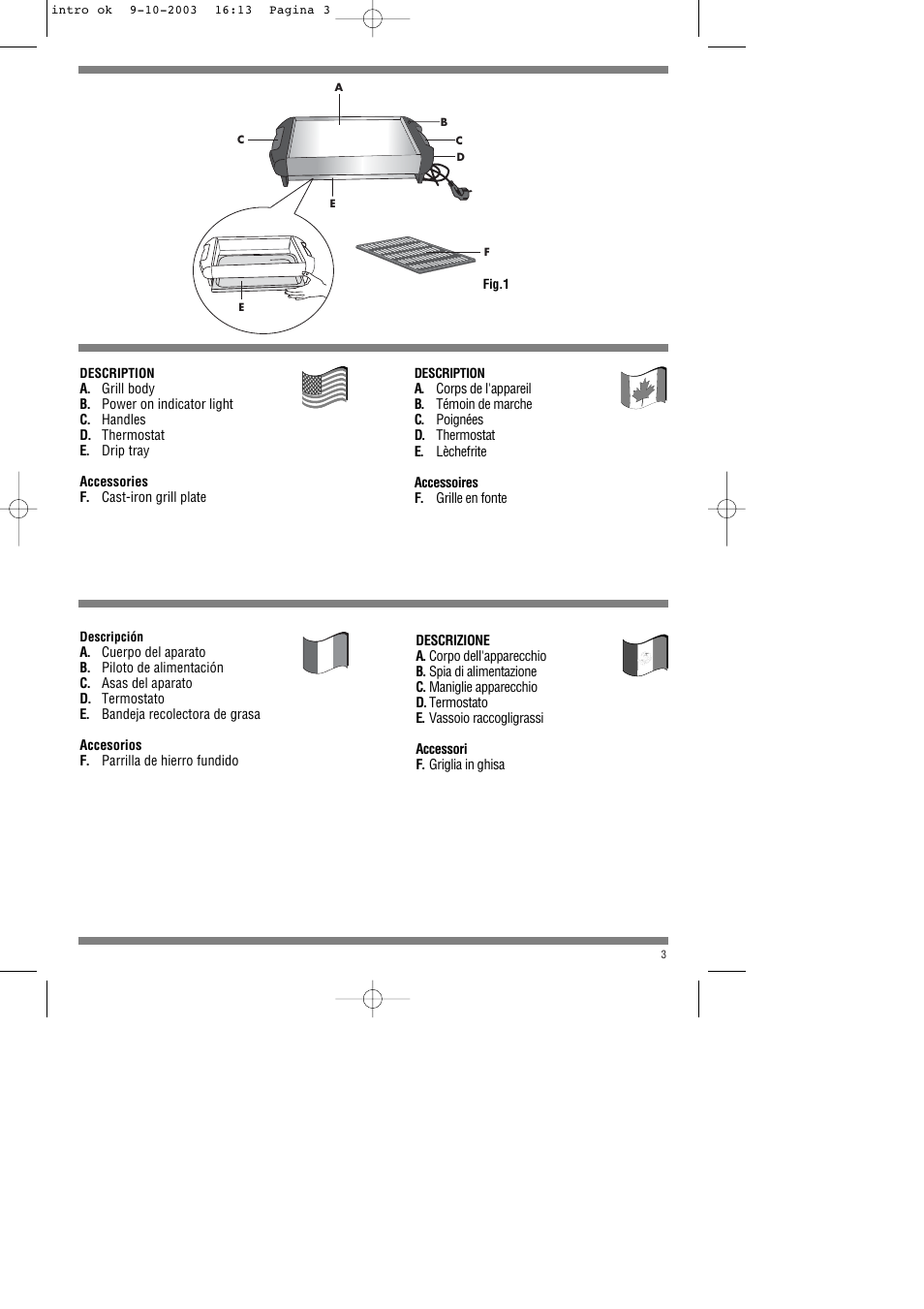 DeLonghi BQ20 User Manual | Page 3 / 9