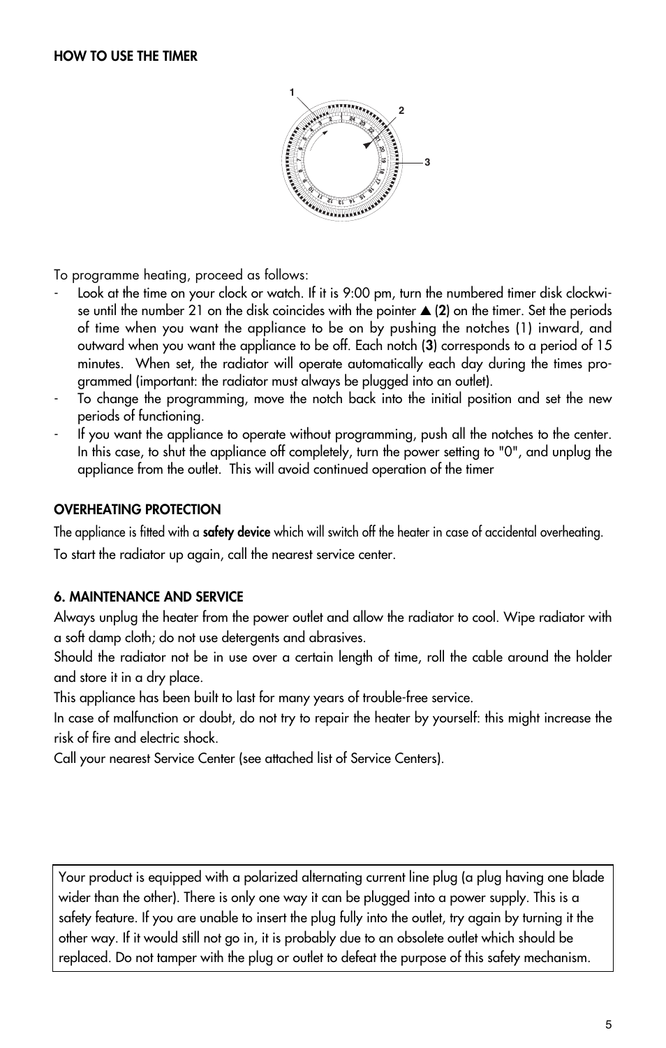 DeLonghi TRV0715T User Manual | Page 5 / 6