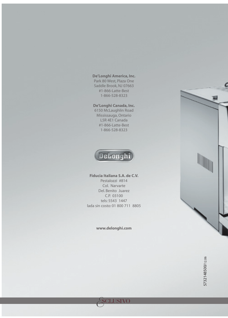 DeLonghi ESAM6600 User Manual | 45 pages