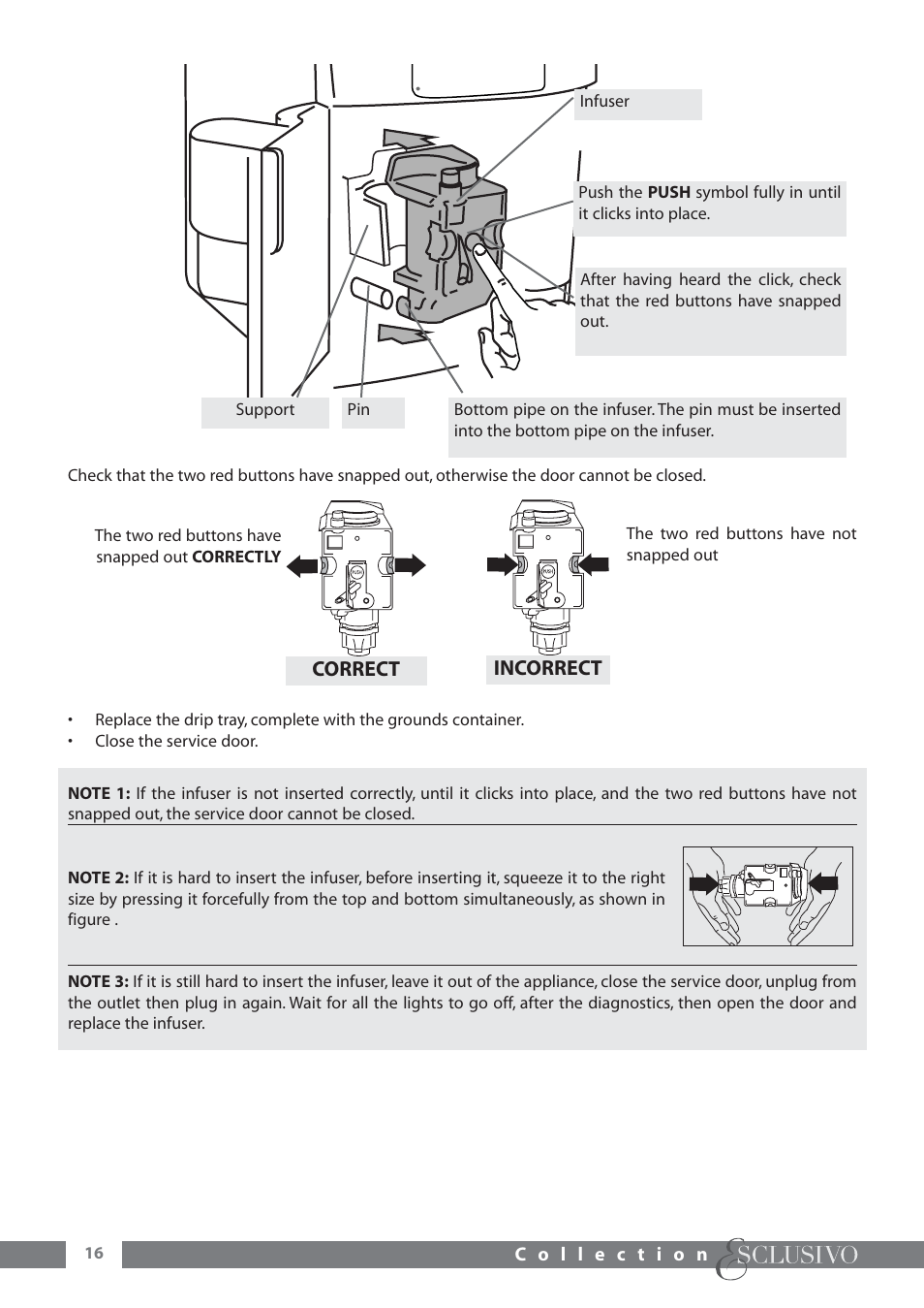 Correct incorrect | DeLonghi ESAM6600 User Manual | Page 17 / 45