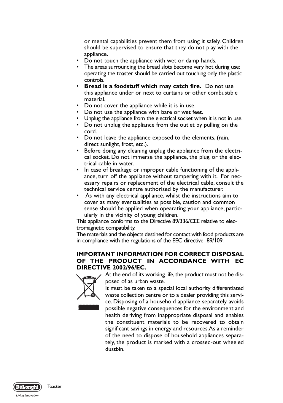 DeLonghi CT04R User Manual | Page 6 / 8