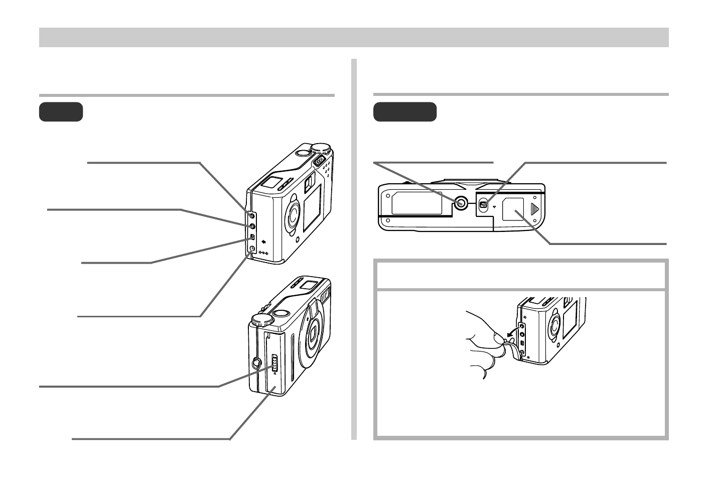 E-27, Opening the terminal panel cover, Bottom side | Digital terminal, Usb port, Video out terminal, Ac power terminal, Tripod screw hole battery compartment lock, Battery compart- ment cover | Casio QV-3EX User Manual | Page 26 / 122