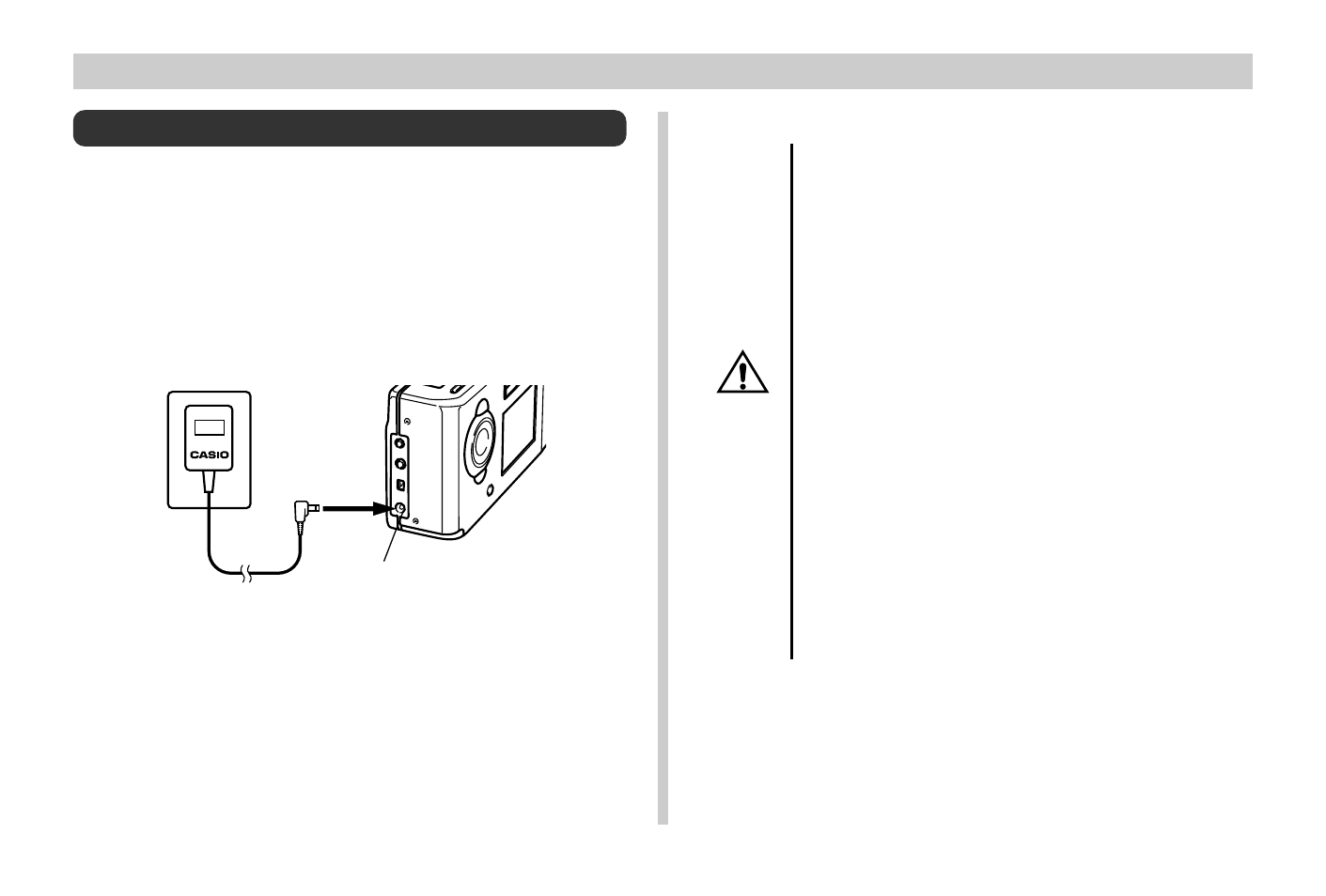 E-45, Using ac power | Casio QV-3EX User Manual | Page 44 / 122
