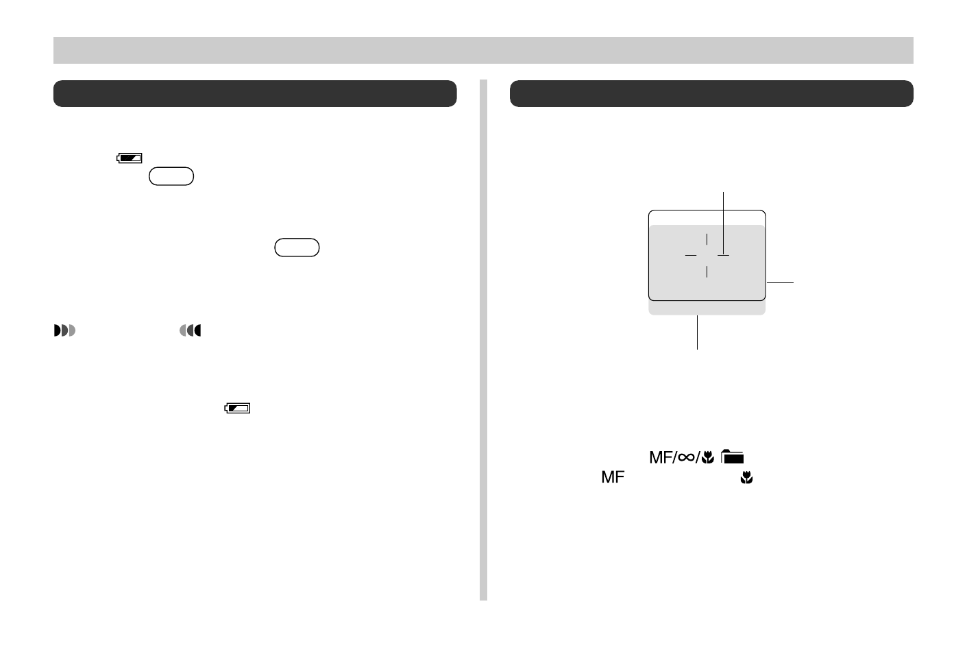 E-54, Recording images under low battery power, Using the viewfinder for recording | Casio QV-3EX User Manual | Page 53 / 122