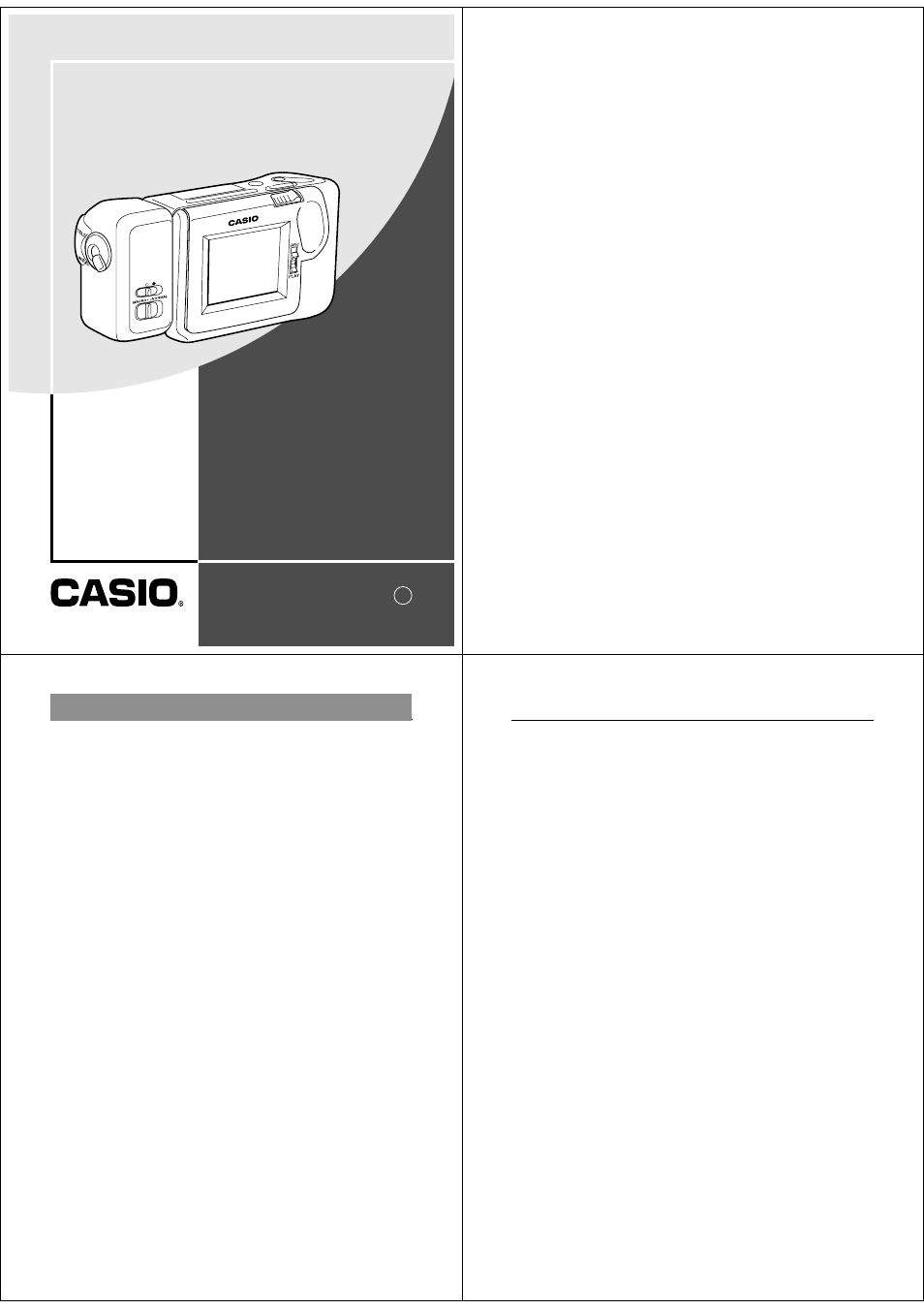 Casio QV-30 User Manual | 18 pages