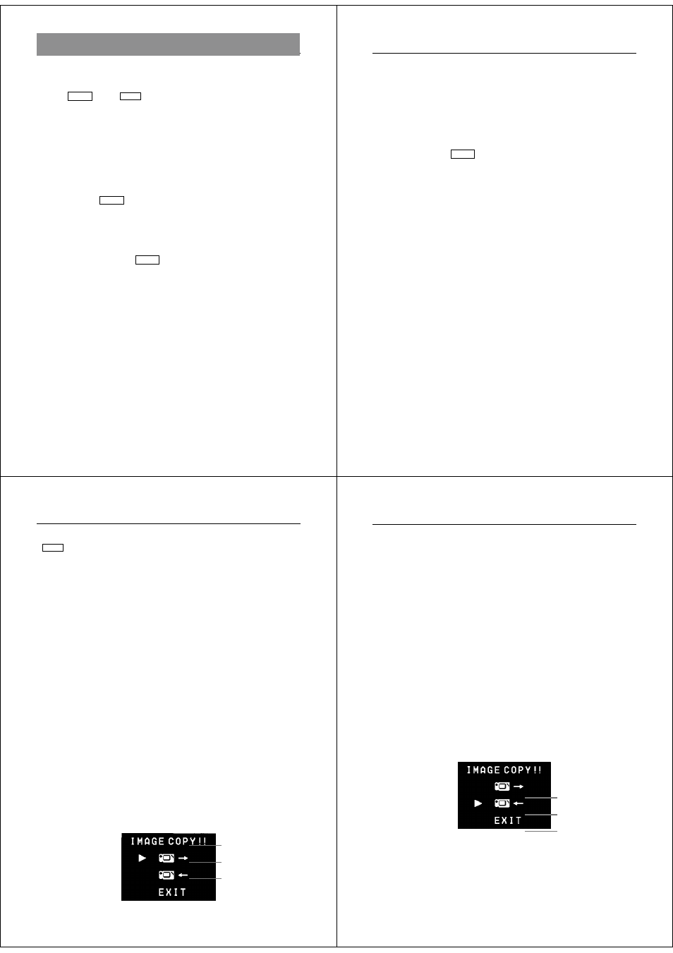 Using the camera with a connected device, Television, Video tape deck | Video printer, Connecting to another casio digital camera | Casio QV-30 User Manual | Page 15 / 18