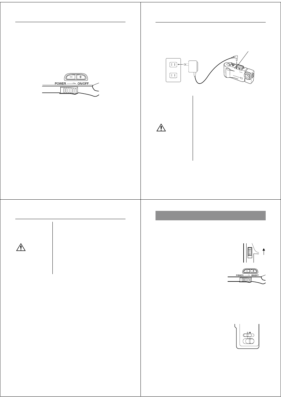 Caution, Recording images, Using ac power | Casio QV-30 User Manual | Page 5 / 18