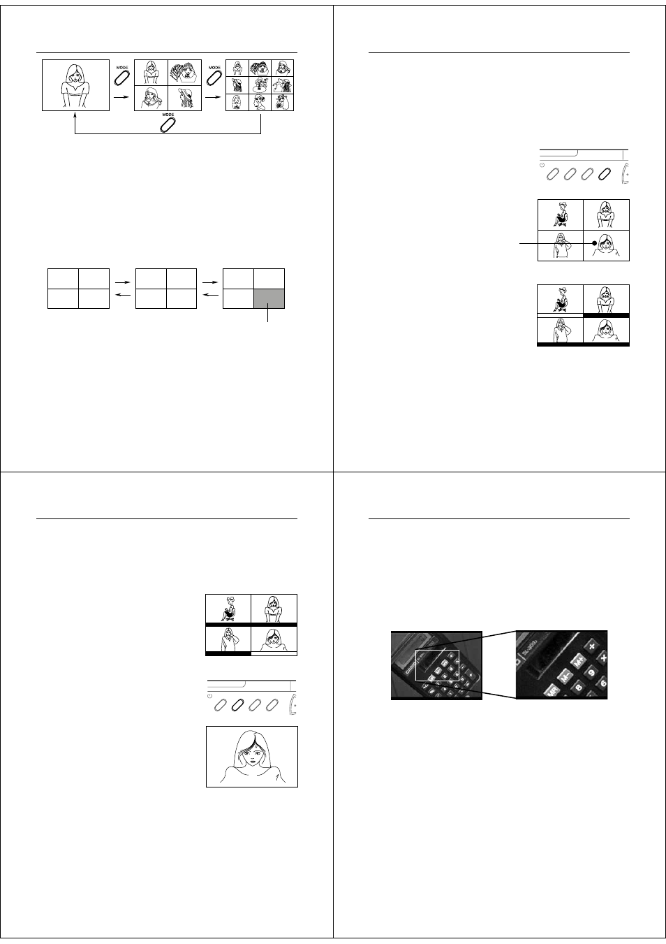 Using the zoom function | Casio QV-70. User Manual | Page 10 / 18