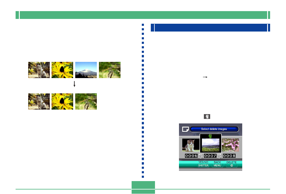 Deleting selected images, E-102 | Casio QV-2300UX User Manual | Page 102 / 151