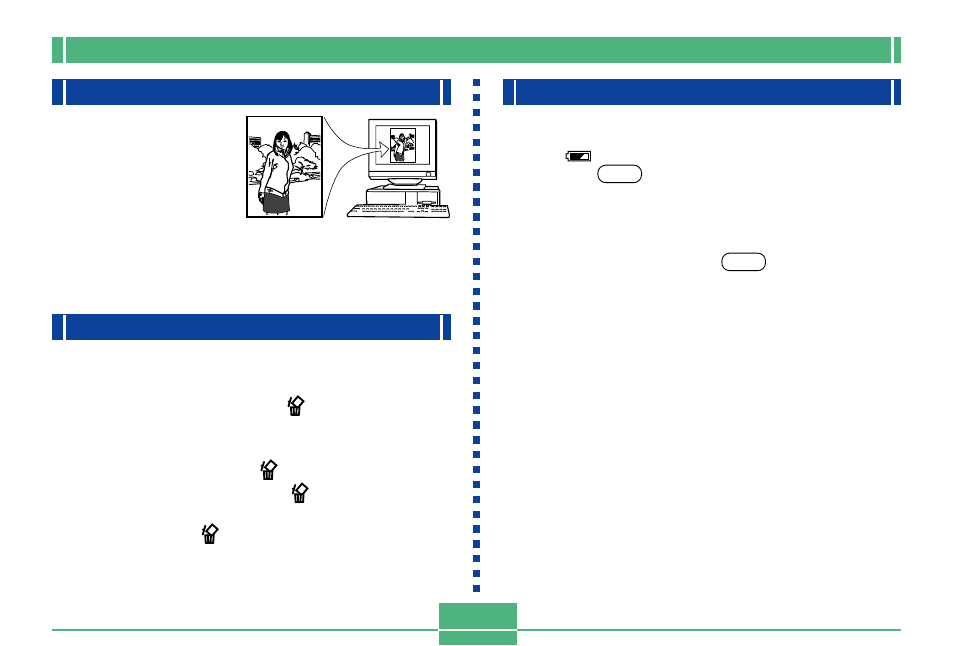 Camera orientation detection, Previewing the last image recorded, Recording images under low battery power | E-50 | Casio QV-3000EX/Ir User Manual | Page 50 / 121